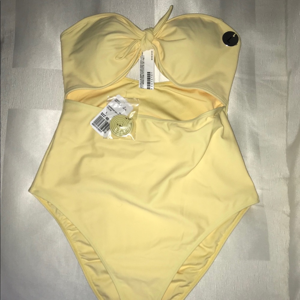 Forever 21 bandeau one piece bathing suit